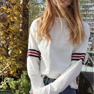 BRANDY MELVILLE STRIPED GRETCHEN TOP